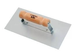 DESEMPENADEIRA DE AÇO LISA 12X25CM COMPEL