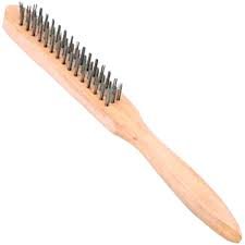 ESCOVA DE AÇO 3 FOLHAS C/CABO SPARTA