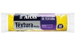 ROLO TEXTURA MÉDIA 23CM S/SUPORTE ATLAS 110