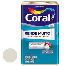 Tinta Acrílica Coral Rende Muito Fosco Branco Gelo 16 Litros